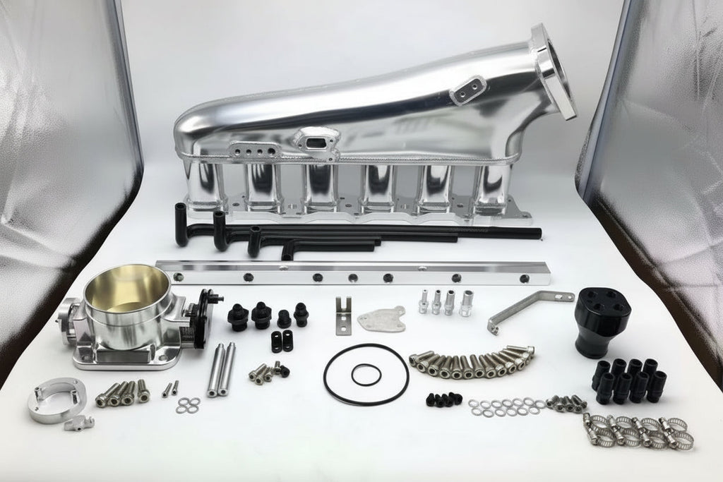RB25det Intake Manifold +Throttle body+ Fuel Rail Kit Nightlife accessories