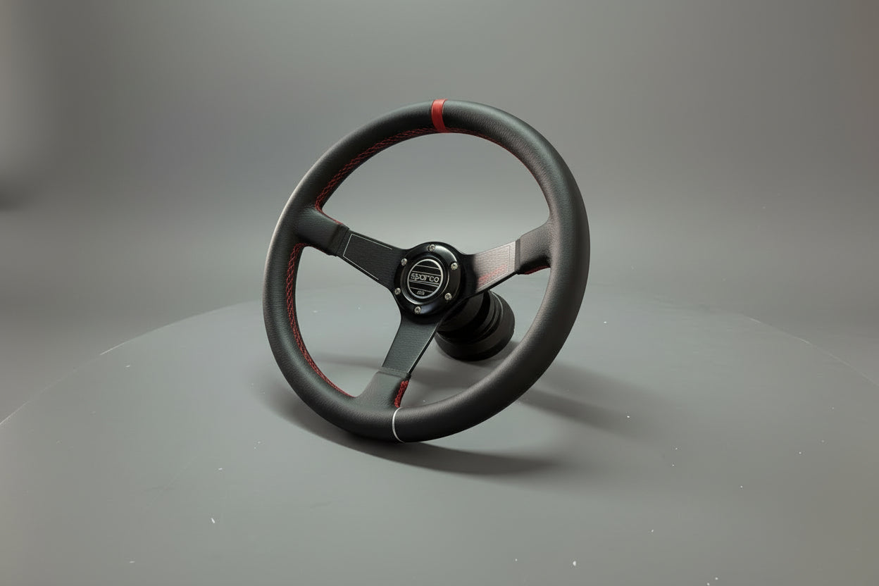 Sparco Deep Dish Leather Steering Wheel Nightlife accessories