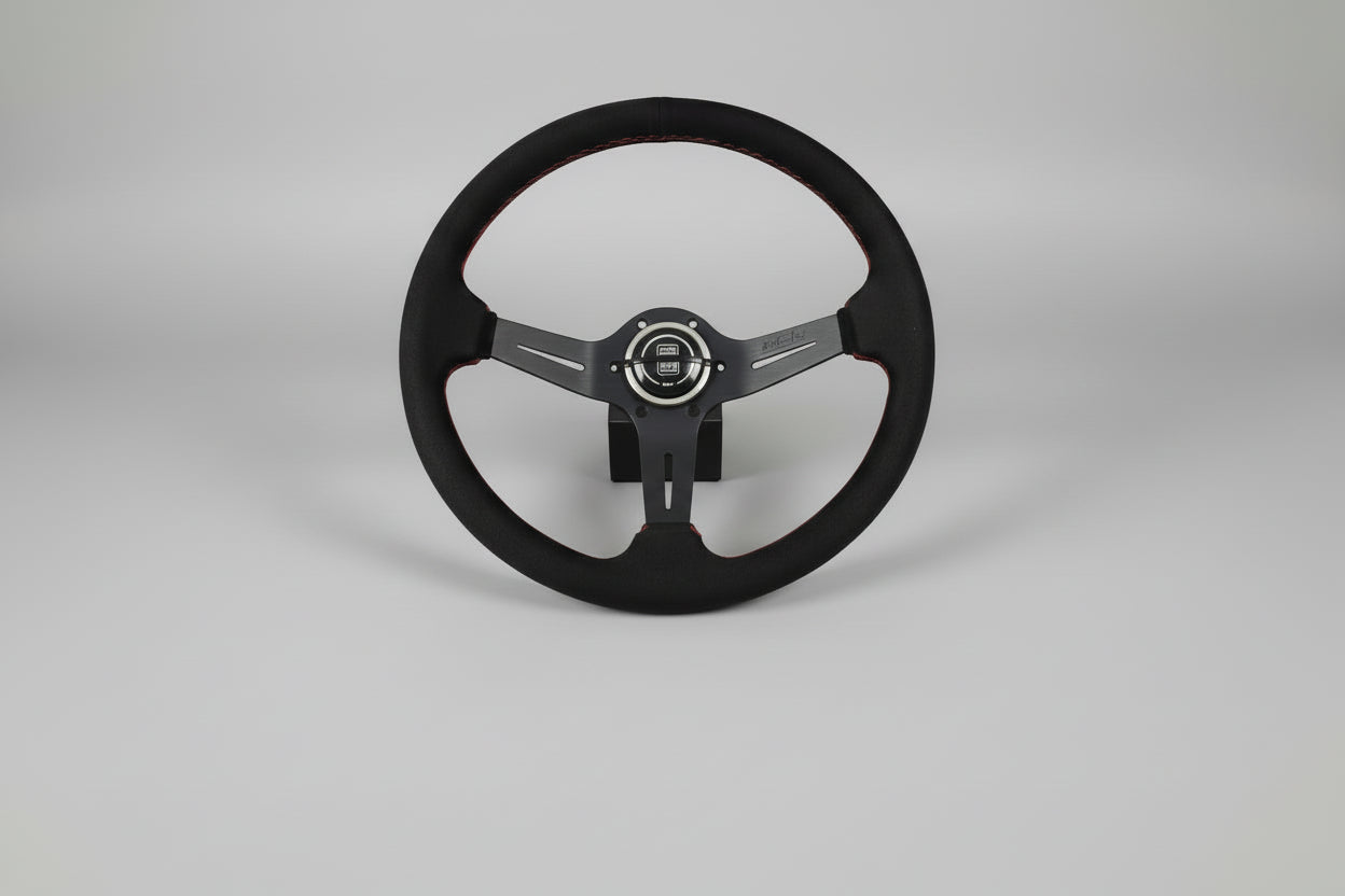 ND Suede Deep Dish Sport Racing Steering Wheel Nightlife accessories