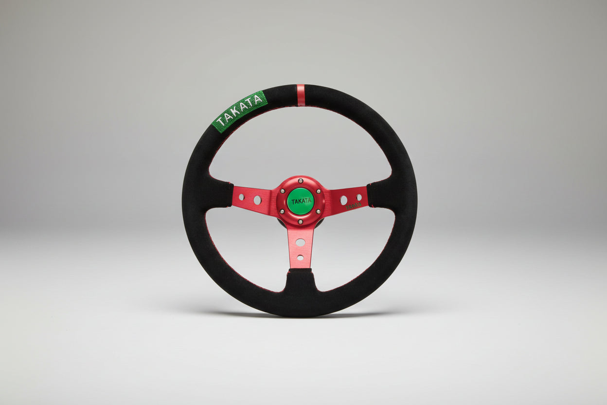 TAKATA Deep Dish Style Suede Steering Wheel Nightlife accessories