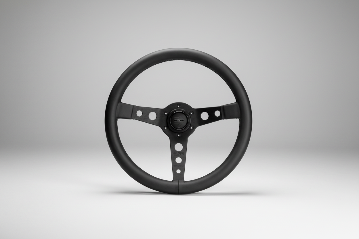 BLACK EDITION MOMO Leather Steering Wheel Nightlife accessories