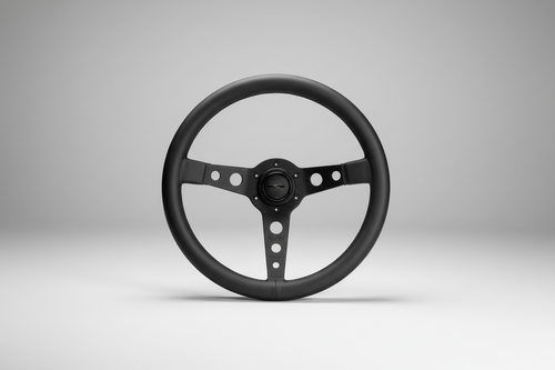 BLACK EDITION MOMO Leather Steering Wheel Nightlife accessories
