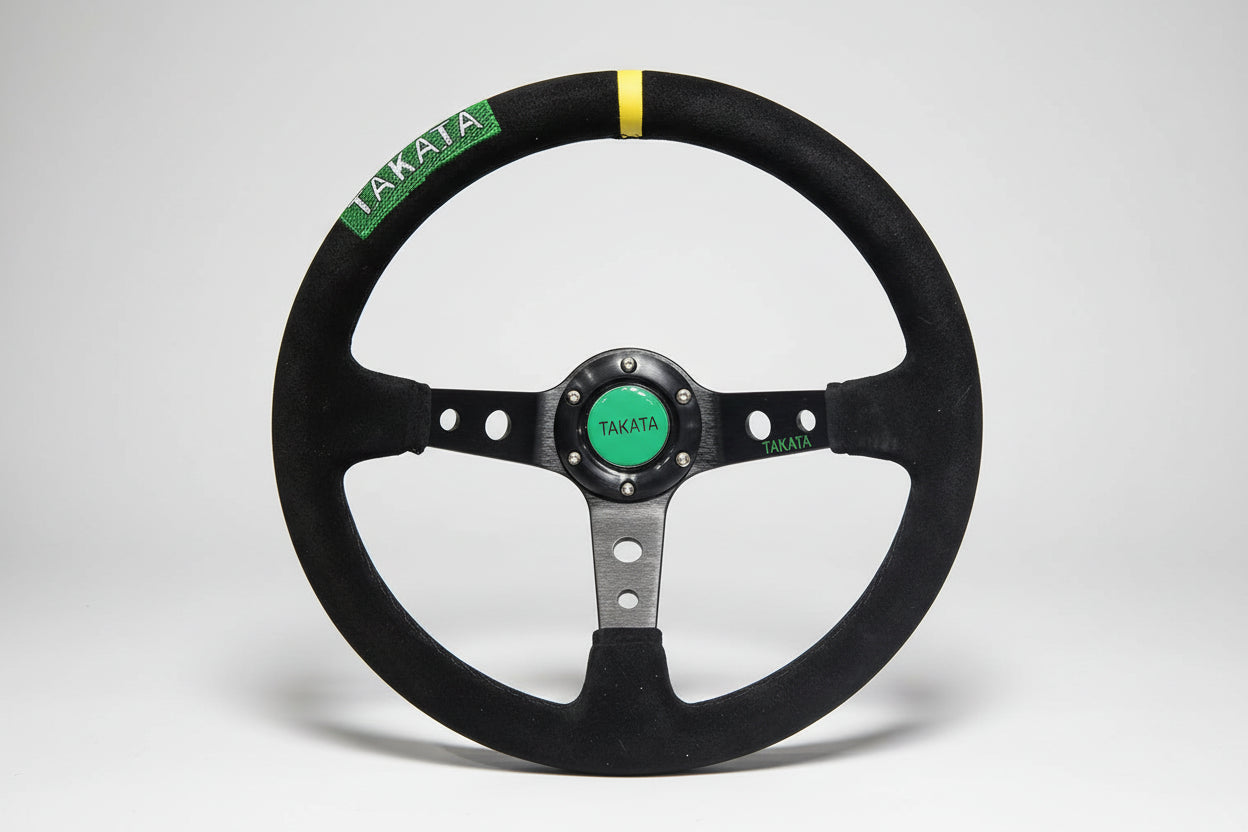 TAKATA Suede Deep Dish Steering Wheel Nightlife accessories