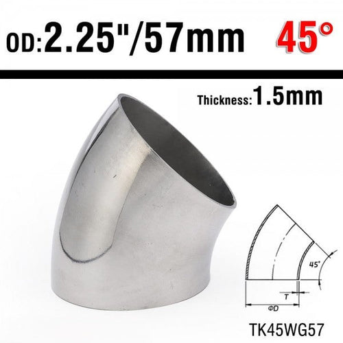 45° Mandrel Bends 304 high quality Stainless Steel Nightlife accessories
