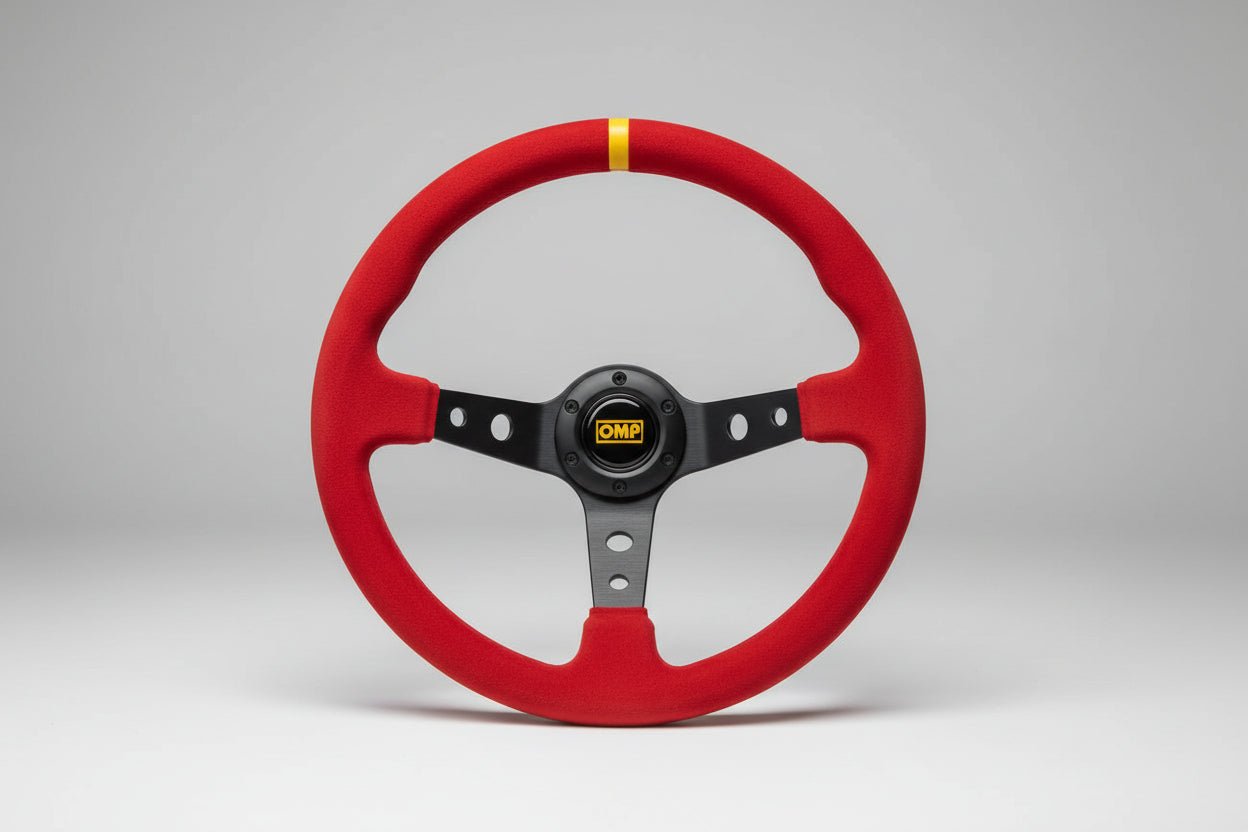 OMP Suede Deep Dish Steering Wheel Nightlife accessories